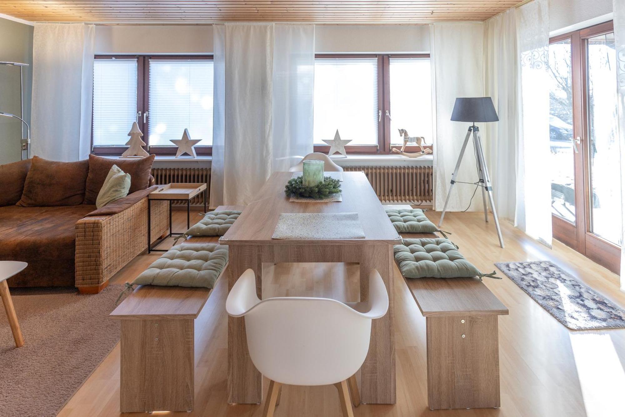 Apartmán Elw, Sep. Eingang, Ueberdachte Terrasse, Naehe Backnang Althutte Exteriér fotografie